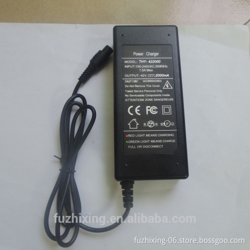 Brand New 42V 2000mA Battery Charger For hoverboard Two Wheel electric scooter self balancing charger Smart Board Mini Scooter